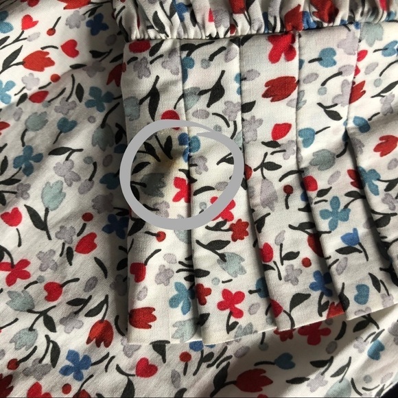 Zara Asymmetric one shoulder floral blouse - Picture 6 of 9